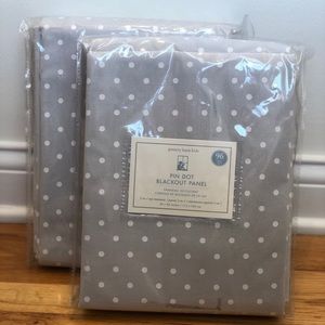 NIP Pottery Barn Kids 96” Gray Blackout Curtains